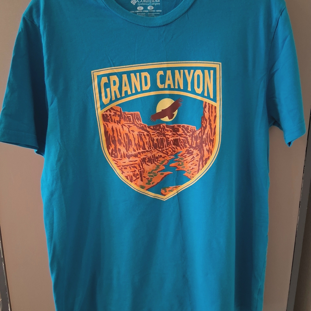 Columbia Teal Grand Canyon Graphic Short Sleeve Tee